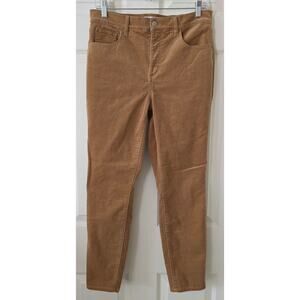 LOFT "Made and Loved" Tan Corduroy Pants Women's Size 8